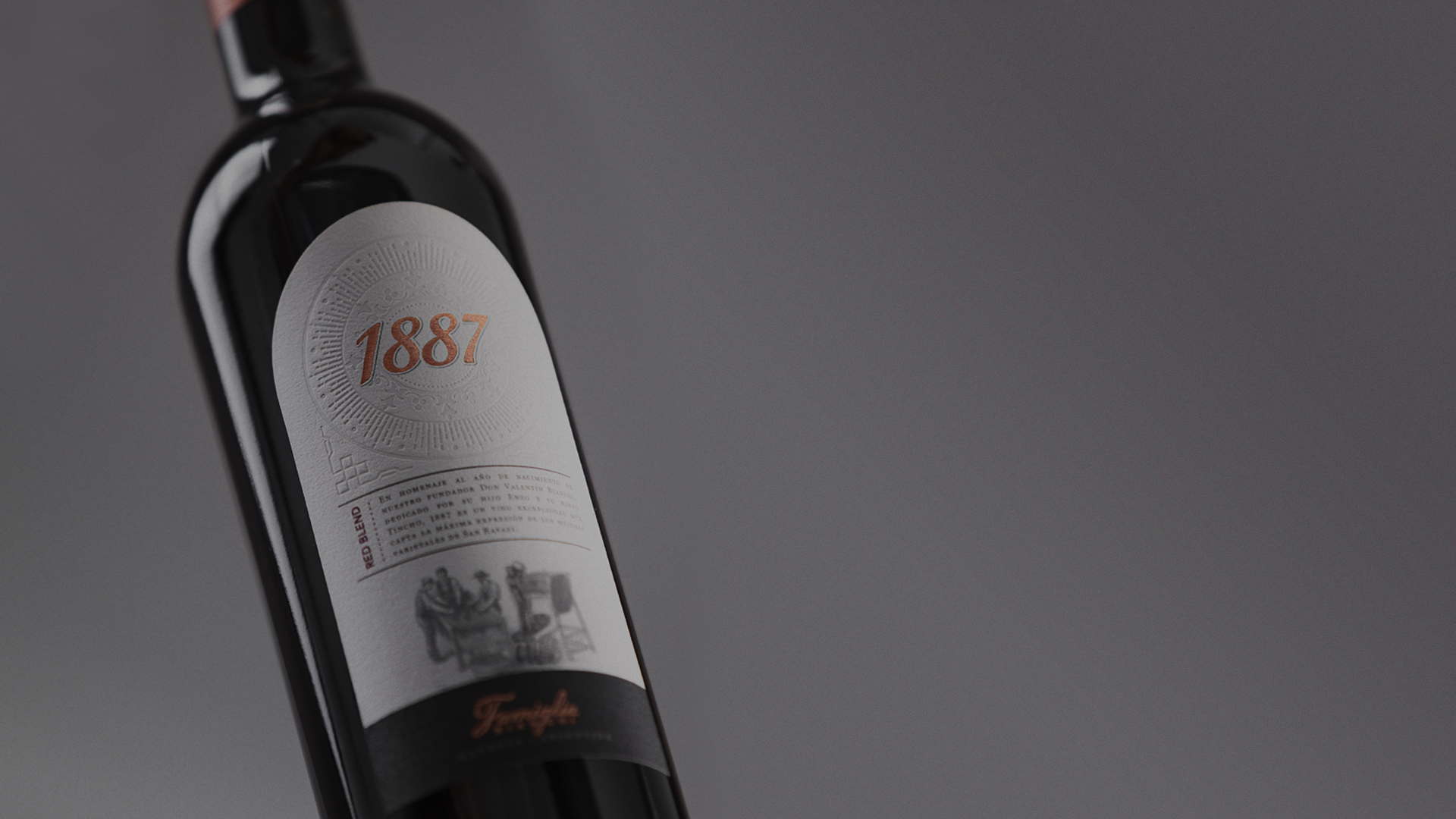 1887 Red Blend bottle